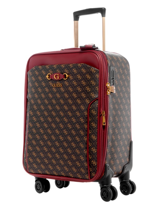 Izzy 18" 8-Wheel Suitcase Brown logo / Merlot GUESS — Фото, Картинка BAG❤BAG Купить оригинал Украина, Киев, Житомир, Львов, Одесса ❤bag-bag.com.ua
