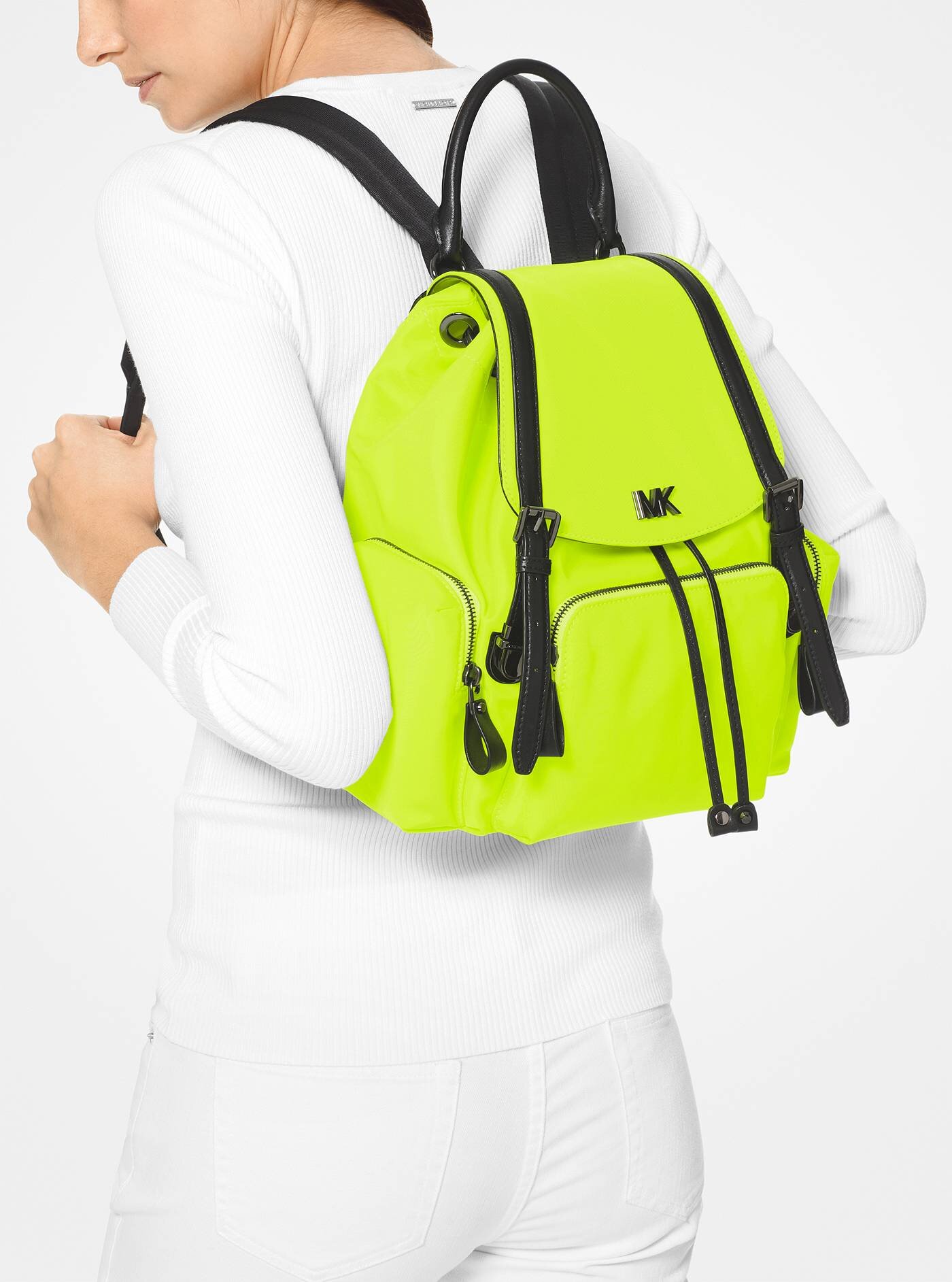 ❤ Beacon Medium Neon Nylon Backpack 