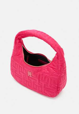TOMMY HILFIGER Bright Cerise Pink Chic Quilted Medium Shoulder Bag