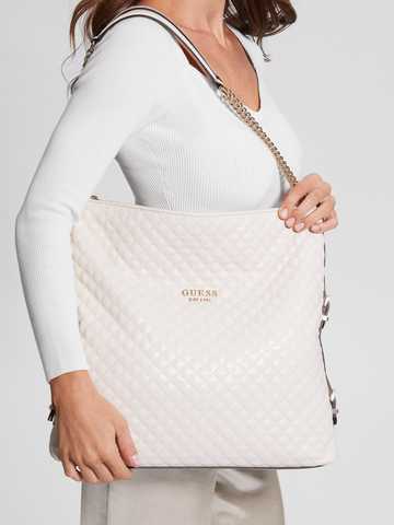 GUESS® ᐉ Adam Quilted Large Elite Tote 【STONE】 Цена 6 518 грн