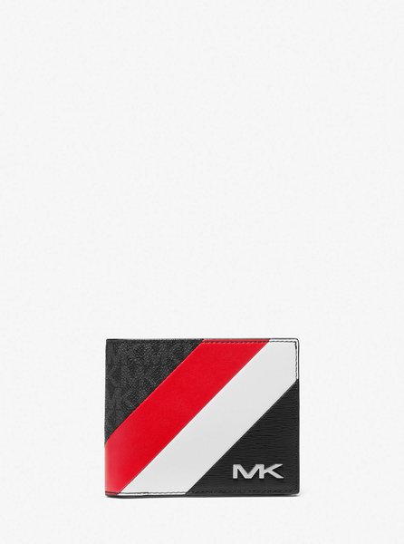 Signature Logo and Stripe Wallet With Passcase Gift Set DK SANGRIA MICHAEL KORS — Фото, Картинка BAG❤BAG Купить оригинал Украина, Киев, Житомир, Львов, Одесса ❤bag-bag.com.ua