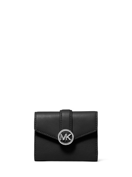 Carmen Medium Faux Leather Wallet BLACK MICHAEL KORS — Фото, Картинка BAG❤BAG Купить оригинал Украина, Киев, Житомир, Львов, Одесса ❤bag-bag.com.ua
