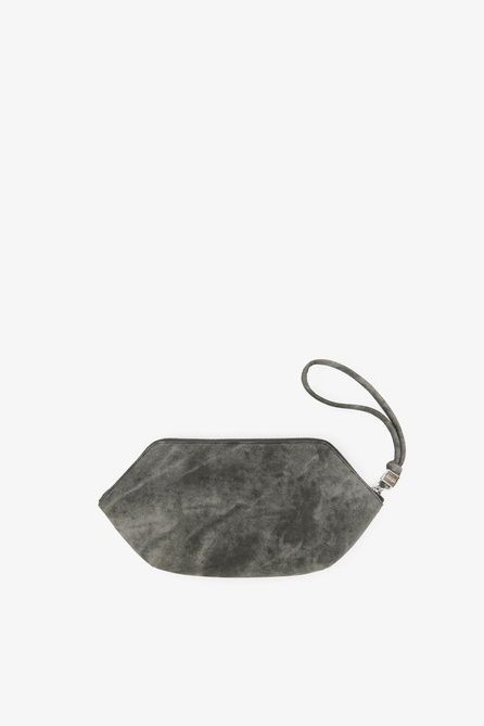 GANNI Bou Make-Up Pouch in Bleached Daisy Duck Black Oyster B3010214 &mdash; фото 2 з 2
