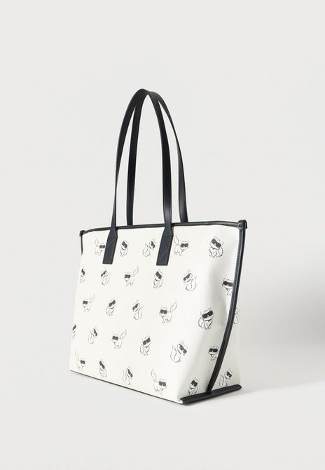 KARL LAGERFELD Ikon Choupette Tote Tote Bag Off-White B3W30349-110 &mdash; фото 2 из 4
