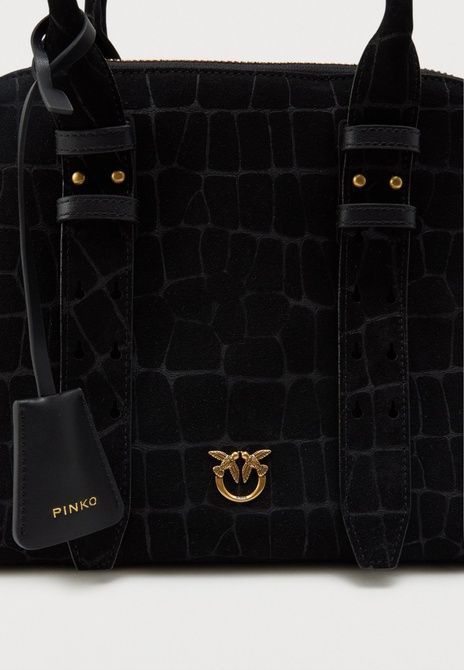 Pinko Bowling Bag Medium Cross Body Bag Nero / Antique gold-coloured 105906--Z99Q &mdash; фото 4 из 5