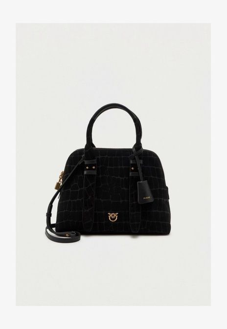 Pinko Bowling Bag Medium Cross Body Bag Nero / Antique gold-coloured 105906--Z99Q &mdash; фото 5 из 5