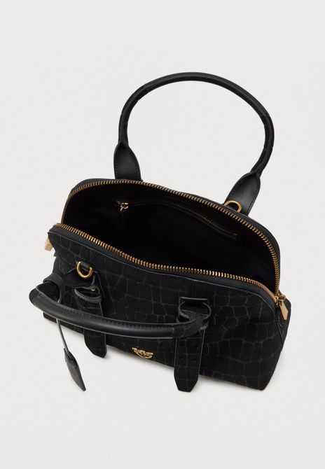 Pinko Bowling Bag Medium Cross Body Bag Nero / Antique gold-coloured 105906--Z99Q &mdash; фото 3 из 5