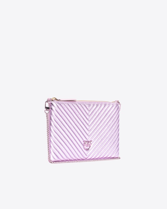 Classic Flat Bag Metal Chevron LILAC-COLOUR-BLOCK Pinko — Фото, Картинка BAG❤BAG Купить оригинал Украина, Киев, Житомир, Львов, Одесса ❤bag-bag.com.ua