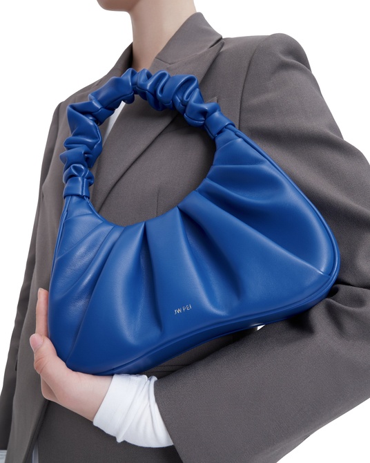 Gabbi Ruched Hobo Handbag CLASSIC BLUE JW PEI — Фото, Картинка BAG❤BAG Купить оригинал Украина, Киев, Житомир, Львов, Одесса ❤bag-bag.com.ua