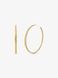 14K Gold-Plated Brass Curb Link Hoop Earrings GOLD MICHAEL KORS — 1/2 Фото, Картинка BAG❤BAG Придбати оригінал Україна, Київ, Житомир, Львів, Одеса ❤bag-bag.com.ua