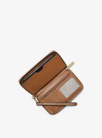 michael kors leather smartphone wristlet