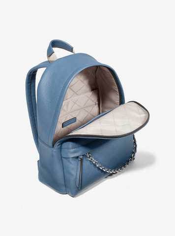 slater medium pebbled leather backpack