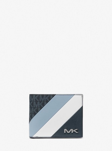 Signature Logo and Stripe Wallet With Passcase Gift Set CHAMBRAY MICHAEL KORS — Фото, Картинка BAG❤BAG Купить оригинал Украина, Киев, Житомир, Львов, Одесса ❤bag-bag.com.ua