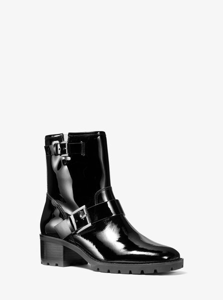 Bronwyn Patent Leather Moto Boot BLACK MICHAEL KORS — Фото, Картинка BAG❤BAG Купить оригинал Украина, Киев, Житомир, Львов, Одесса ❤bag-bag.com.ua