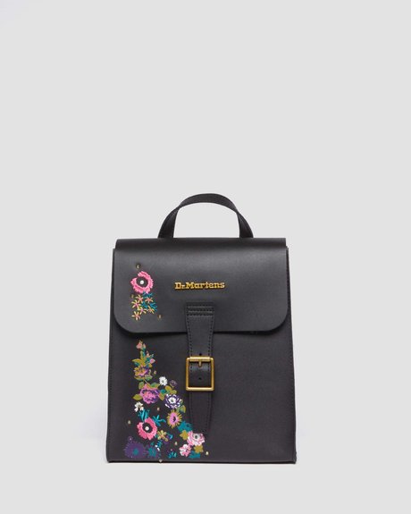 Vintage Floral Leather Mini Backpack BLACK KIEV Dr. Martens — Фото, Картинка BAG❤BAG Купить оригинал Украина, Киев, Житомир, Львов, Одесса ❤bag-bag.com.ua