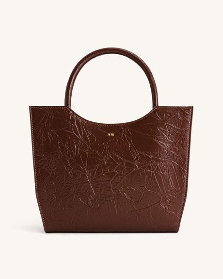 JW PEI Leah Pleating Medium Tote Bag Umber BG78411JWP &mdash; фото 1 из 3