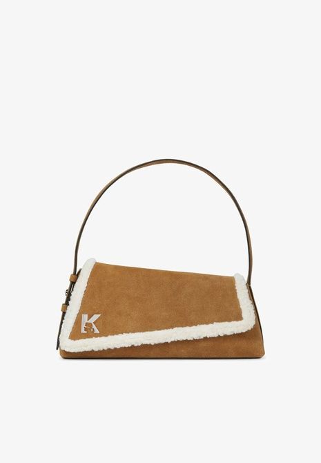 KARL LAGERFELD Geo Flap Handbag BROWN B4W30157-157 &mdash; фото 2 из 5