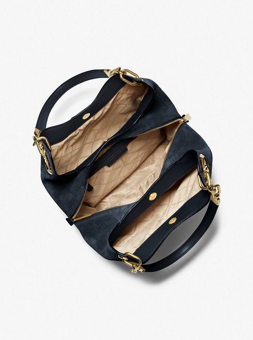MICHAEL KORS Lillie Large Suede Shoulder Bag DRESS BLUES 30F3G0LE3S &mdash; фото 2 з 4