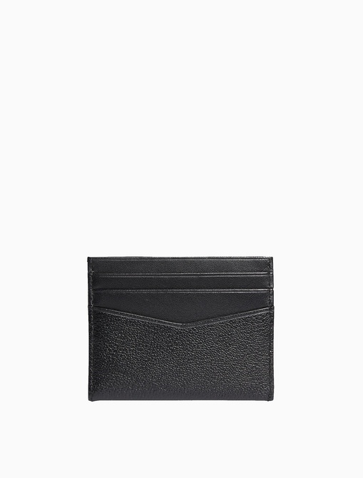 Micro Pebble Leather Card Case BLACK Calvin Klein — Фото, Картинка BAG❤BAG Купить оригинал Украина, Киев, Житомир, Львов, Одесса ❤bag-bag.com.ua