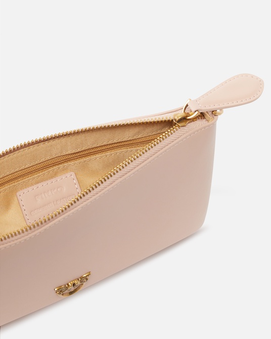 Classic Flat Love Bag Simply PINK / DUSTY PINK-ANTIQUE GOLD Pinko — Фото, Картинка BAG❤BAG Придбати оригінал Україна, Київ, Житомир, Львів, Одеса ❤bag-bag.com.ua