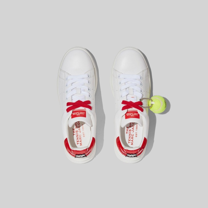 The Tennis Shoe WHITE / RED MARC JACOBS — Фото, Картинка BAG❤BAG Купить оригинал Украина, Киев, Житомир, Львов, Одесса ❤bag-bag.com.ua