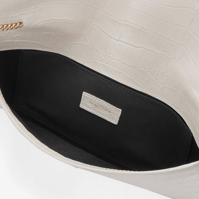 DeMellier The Tokyo Clutch Off-White Croc-Effect BG103222DML &mdash; фото 5 з 9