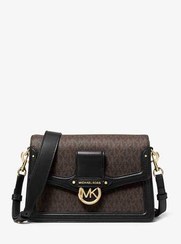 michael kors brown leather shoulder bag