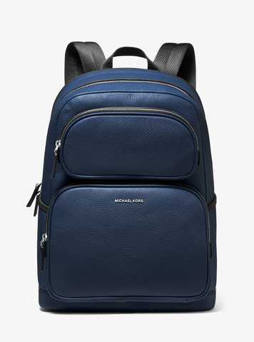 michael kors blue leather backpack