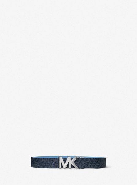 Reversible Logo and Leather Waist Belt ADMIRAL / HERITAGE BLUE MICHAEL KORS — Фото, Картинка BAG❤BAG Купить оригинал Украина, Киев, Житомир, Львов, Одесса ❤bag-bag.com.ua