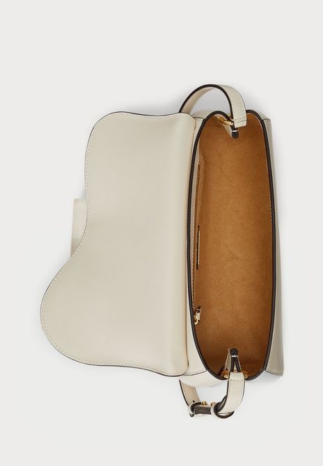 RALPH LAUREN Leather Medium Tasha East-West Bag Handbag Soft White Soft white 431977487-004 &mdash; фото 4 из 6