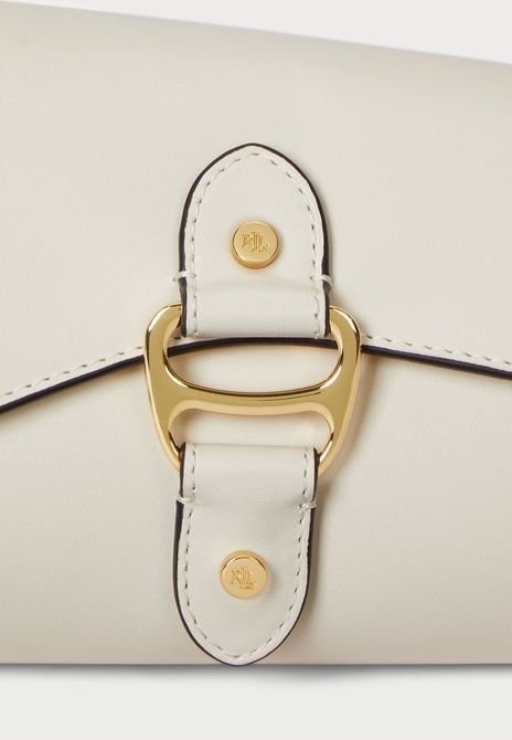 RALPH LAUREN Leather Medium Tasha East-West Bag Handbag Soft White Soft white 431977487-004 &mdash; фото 6 из 6