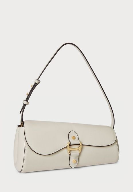 RALPH LAUREN Leather Medium Tasha East-West Bag Handbag Soft White Soft white 431977487-004 &mdash; фото 5 из 6