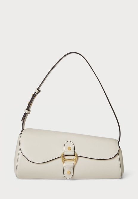 RALPH LAUREN Leather Medium Tasha East-West Bag Handbag Soft White Soft white 431977487-004 &mdash; фото 2 из 6