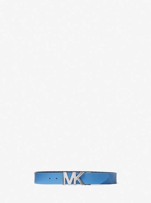 Reversible Logo and Leather Waist Belt ADMIRAL / HERITAGE BLUE MICHAEL KORS — Фото, Картинка BAG❤BAG Купить оригинал Украина, Киев, Житомир, Львов, Одесса ❤bag-bag.com.ua