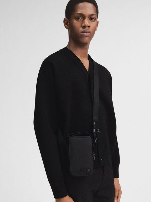 Jacquemus Le Cuerda vertical &mdash; Nylon cross-body bag BLACK 235BA091-3174-990 &mdash; фото 2 з 5