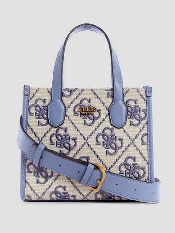 Silvana Embroidered Canvas Mini Tote