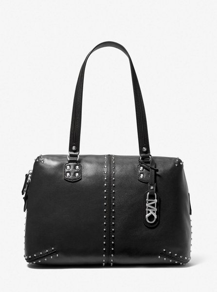 Astor Large Studded Leather Tote Bag BLACK MICHAEL KORS — Фото, Картинка BAG❤BAG Купить оригинал Украина, Киев, Житомир, Львов, Одесса ❤bag-bag.com.ua
