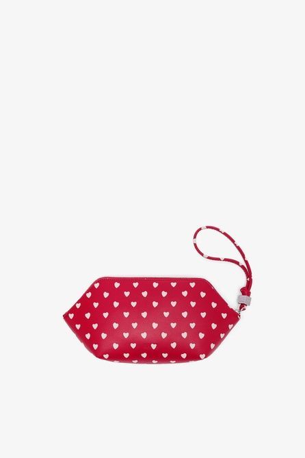 GANNI Bou Make Up Pouch with Dots Barbados Cherry B301007939600 &mdash; фото 2 из 2