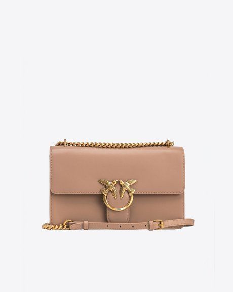 Pinko Medium shoulder bag Love Bag One Simply Beige 100941A0F1-D01Q &mdash; фото 1 из 4
