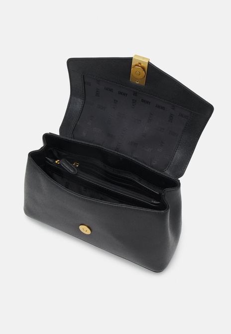 CONNER FLAP - Handbag Black / Gold DKNY — Фото, Картинка BAG❤BAG Купить оригинал Украина, Киев, Житомир, Львов, Одесса ❤bag-bag.com.ua