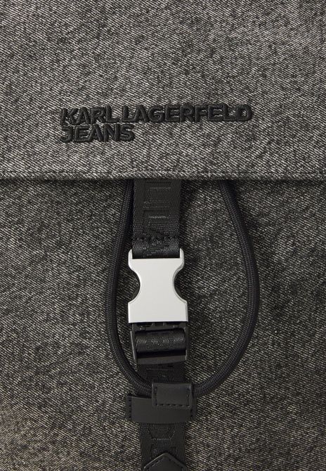 KARL LAGERFELD Washed Utility Backpack Backpack Washed Black Washed black A3M30251 &mdash; фото 5 из 5
