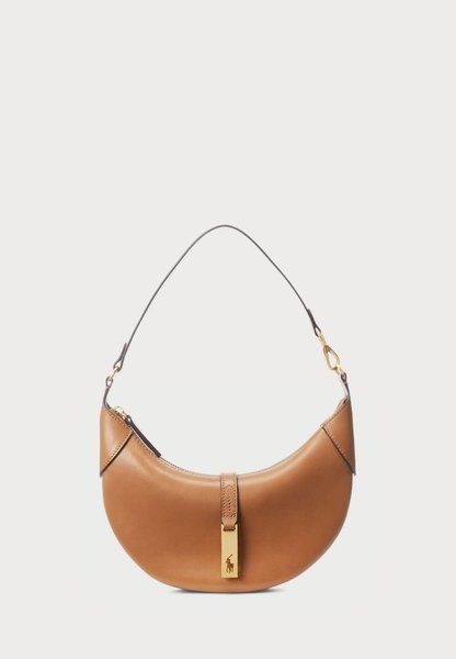 RALPH LAUREN Polo Id Calfskin Mini Shoulder Bag Handbag Brown BROWN 428871248-003 &mdash; фото 1 из 6