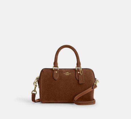 COACH Mini Rowan Crossbody Bag Gold / Warm Brown CEQ65 &mdash; фото 1 из 11
