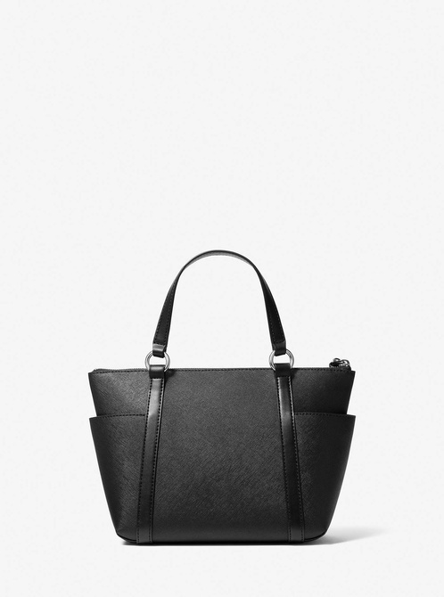 Sullivan Small Saffiano Leather Top-Zip Tote Bag BLACK MICHAEL KORS — Фото, Картинка BAG❤BAG Купить оригинал Украина, Киев, Житомир, Львов, Одесса ❤bag-bag.com.ua