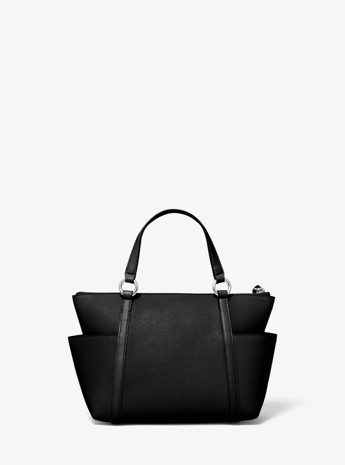 Sullivan Small Saffiano Leather Top-Zip Tote Bag BLACK MICHAEL KORS — Фото, Картинка BAG❤BAG Придбати оригінал Україна, Київ, Житомир, Львів, Одеса ❤bag-bag.com.ua