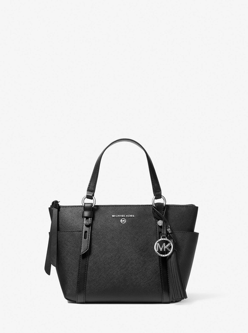 Sullivan Small Saffiano Leather Top-Zip Tote Bag BLACK MICHAEL KORS — Фото, Картинка BAG❤BAG Придбати оригінал Україна, Київ, Житомир, Львів, Одеса ❤bag-bag.com.ua