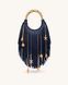 JW PEI Chloe Metal Handle Fringe Top Handbag Navy Blue BG148464JWP &mdash; фото 1 из 3