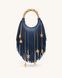 JW PEI Chloe Metal Handle Fringe Top Handbag Navy Blue BG148464JWP &mdash; фото 2 из 3