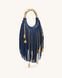 JW PEI Chloe Metal Handle Fringe Top Handbag Navy Blue BG148464JWP &mdash; фото 3 из 3