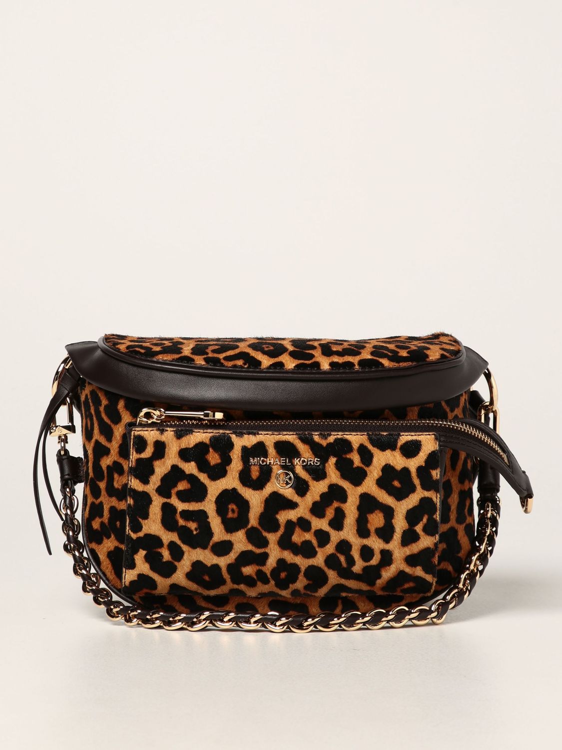 Slater Extra-Small Leopard Print Calf Hair Sling Pack